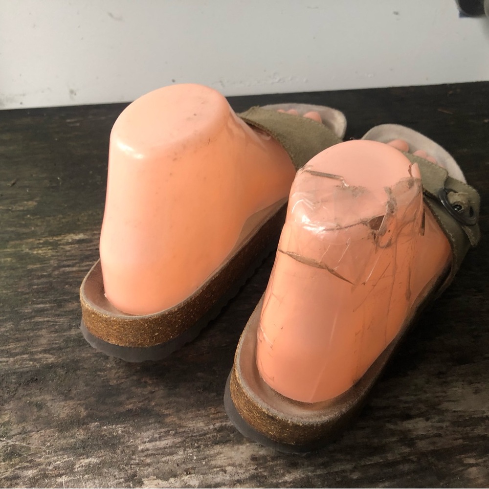 LL Bean Arizona Sandals Stone Birko-Flor Nubuck Slip On Sandals Select Size 8 - Picture 7 of 15